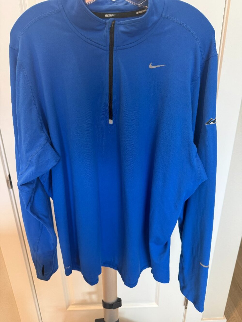 Nike 1/2 ZIP, Dri-FIT, Blue Element - Desert Mountain Logo